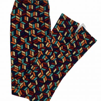 Lularoe OS One Size Fits Most Leggings Soft Bright Print Multicolor (3448)